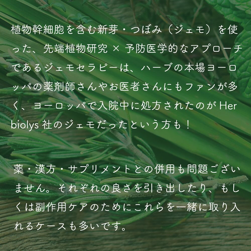 ジェモセラピーとは？