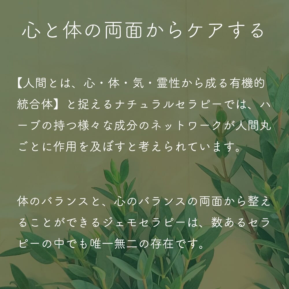 ジェモセラピーとは？